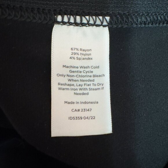 Talbots Women's Size 8 Black Pull On High Waisted Soho Ankle Length Pants - Picture 7 of 8